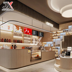 Bancone Bar Moderno con Illuminazione LED Personalizzato per Ristoranti, Design per Centri Commerciali, Vetrina Espositiva per Caffetterie e Negozi al Dettaglio - Product Image 2