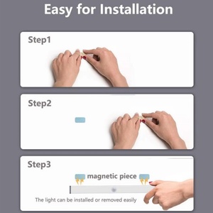 Luz Lineal LED con Sensor, Luminosa, Recargable por USB, Sensor de Movimiento Corporal, Magnética, para Pared, Armario, Pasillo - Product Image 3