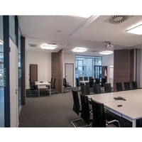 Rail de plafond acoustique mobile coulissant pliant cloisons murales cloison en bois diviseur cloison de bureau pour la Division de l'espace