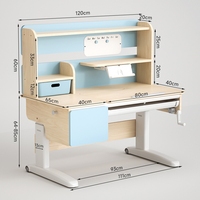 Table d'étude ergonomique pour enfants en gros, mobilier de maison, prix d'usine, table d'apprentissage en bois réglable en hauteur pour chambre d'enfant