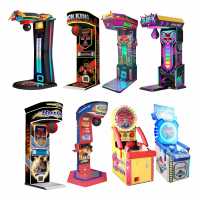 Gaming City Acier inoxydable Kick Hammer One Punch Music Arcade Boxing Machine Coin Operated Amusement Arcade Game Center