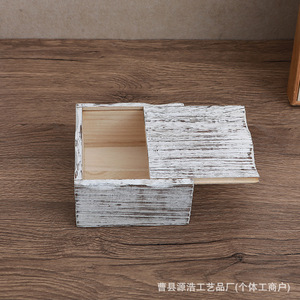 Wooden Jewelry Box With <b>Pull</b> <b>Out</b> <b>Drawer</b> Simple Desktop Organizer For Jewelry <b>Storage</b> - Product Image 3