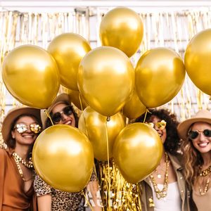 Colorful Chrome Gold Glossy Latex Single Helium <b>Balloons</b> for Birthday Halloween Christmas <b>Party</b> and Arch Decorations - Product Image 4