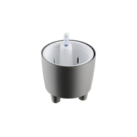 Jardinière auto-arrosante en plastique PP avec indicateur de niveau d'eau, finition cuite, design moderne pour intérieur, maison, jardin, bureau