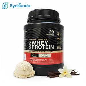 Proteine del Siero di Latte OEM 100% in Polvere Gusto Vaniglia 1.98 Libbre Integratore per Allenamento Sportivo e Fitness per Adulti 24g 29 Porzioni - Product Image 1