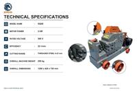 Machine à couper les barres d'armature GQ40 à faible bruit, 32 tr/min, avec moteur 3 kW 380 V, pour la découpe de barres d'acier de construction, fournie directement par l'usine