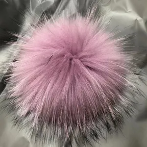 Hot Sales Custom Premium Material Real Fur Pom Pom Plushie Fluffy Soft Ball Pompom