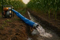 Tuyau d'irrigation agricole plat en PVC durable anti-UV pour le Burkina Faso, 100 m, 50 m ou sur mesure