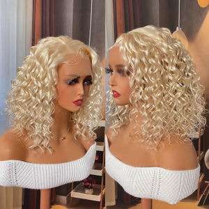 วิกผมบ๊อบสีบลอนด์613วิกผมปลอมแบบมีลูกไม้เต็ม HD ใสบริสุทธิ์วิกผมบ๊อบ100% วิกผมมนุษย์ผ้าลูกไม้ด้านหน้า - Product Image 1