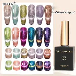 Snowlight Cat Magnetic Nail Gel Polish 9D Rainbow Reflective Semi Permanent Soak Off Gel Varnish Cat Eye Nail Gel Polish