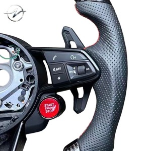 Volante de Fibra de Carbono de Lujo Personalizado de 3/4 Radios con Botón de Arranque para Audi B8.5 S4/S5/RS5/RS6/Q5/Q7/A3/S3/A4/A5/A6/Q3 - Product Image 4