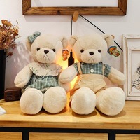 Ours en peluche créatifs super doux en gros, jouets en coton PP, anti-stress, grands ours en peluche pour couple, cadeau unisexe