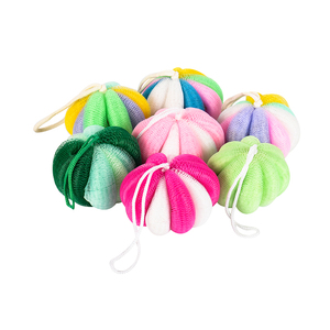 Làm bằng tay massage bí ngô tắm miếng bọt biển nhỏ moq và có màu sắc đặc biệt tắm miếng bọt biển và với logo của người mua cũng - Product Image 6