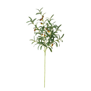 Branches d'olivier à dix branches, plantes vertes artificielles, fleurs en soie, haute simulation, décoration de mariage, décoration intérieure, accessoires d'extérieur - Product Image 4