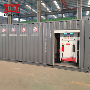 La <span class=keywords><strong>station</strong></span>-service en conteneur de 30 pieds est équipée <span class=keywords><strong>d</strong></span>'un distributeur de carburant intégré, prêt à être branché et utilisé. - Product Image 1