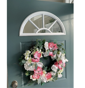 22 vitres demi-lune de 10 pouces à double vitrage avec grilles entre les vitres ; adaptées aux portes d'entrée extérieures. - Product Image 3