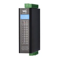 Servidor de Puertos Serie Ethernet RJ45 de Ocho Vías AIsmartlink Waveshare RS485, Gateway Modbus, Transmisión Bidireccional Transparente
