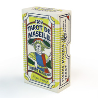 Vente en gros de cartes à jouer de tarot rétro de Marseille personnalisées de haute qualité avec boîte à couvercle et base