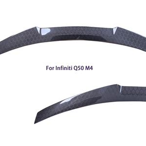 สปอยเลอร์หลังคาร์บอนไฟเบอร์ทรงรังผึ้งสไตล์ M4 สำหรับ Q50 Q50S Q50L ปี 2013-2023 - Product Image 3