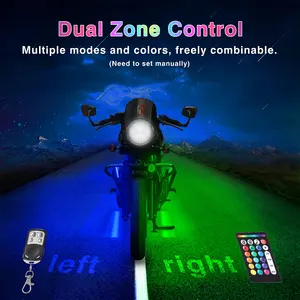 16PCS Motorcycles LED Light Bar APP Remote Control Motorcycle Accessories Light LED 2023 RGB LED Light For Motorcycle