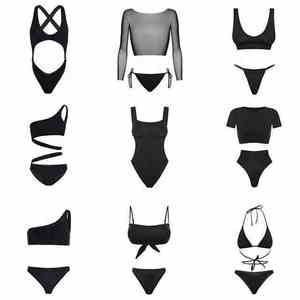 Seks kadın için özel mayo Bikini 2 parça Bikini mayo Beachwear toptan Bandeau mayo - Product Image 4