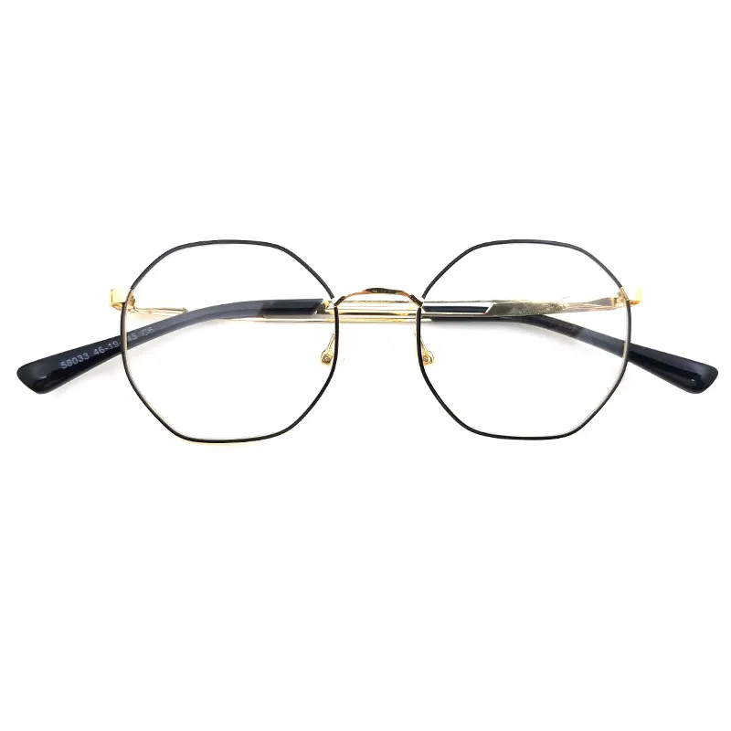 Hochwertige Luxus Unisex Metall Slim Frame Anti Blaulicht Optische Brille Brillen