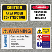 Señal de Seguridad para Obras de Construcción, Cumple con OSHA y ANSI, Señal de Advertencia de Peligro, Prohibido el Acceso, Precaución, Uso Obligatorio de EPP