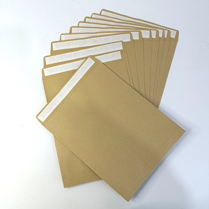 Tái chế in logo tùy chỉnh màu nâu giấy kraft trắng tự dính A4 phong bì tùy chỉnh thẻ màu bao bì - Product Image 5