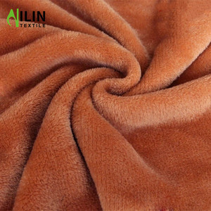Nhiều Màu Pháp Terry Vải Đôi Chải Poly Vải Lông Cừu Cho Đáng Yêu Mùa Đông Ấm Áp Của Phụ Nữ Mặc - Product Image 2