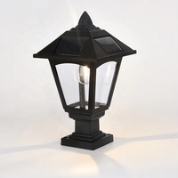 Lampe solaire extérieure étanche IP65, lampadaire de jardin, lampadaire mural, lampe à pilier LED de luxe pour jardin et patio