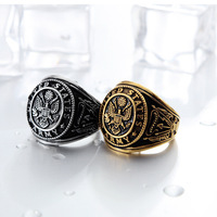 Bagues unisexes nordiques en acier inoxydable, bague boussole runique pour homme, pour mariage, fiançailles, bijoux de mode viking tendance, vente en gros