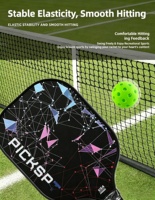 Ensemble de raquettes de pickleball en fibre de verre ou en fibre de carbone avec 4 balles de pickleball, sac portable, pour l'exercice en intérieur et en extérieur