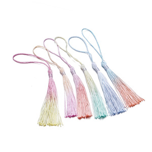 Handmade Gradient Tassel Fabric DIY Jewelry Accessories For <b>Bookmarks</b> Pendants Craft Supplies - Product Image 5