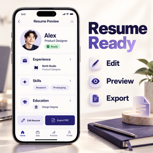 Développement d'applications de création de CV IA avancées pour iOS et Android avec génération de CV, correspondance des offres d'emploi et lettres de motivation LionCreate - Product Image 5