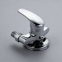 Ensemble de douche en laiton et acier inoxydable électroplaqué, design moderne et minimaliste, mitigeur monocommande apparent eau chaude et froide pour salle de bain