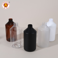 Distributeur de savon en plastique écologique de 500 ml avec logo personnalisé et tête de pompe en métal pour les marques de cosmétiques et de soins de la peau