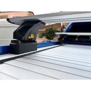 Barras Transversales de Aluminio para Camioneta Volkswagen Amarok Aventura, con Cerradura, Color Negro, Accesorio para Camioneta - Product Image 3