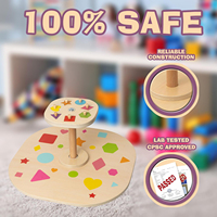 Offre Spéciale Sit and Spin Toys Chaise sensorielle pour tout-petits Chaise berçante Jouet de siège en bois pour tout-petits