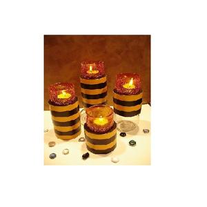 Portavelas Votivo de Vidrio Mercurizado de Dos Tonos, Diseño Moderno y Elegante de Vantage Premium para Decoración Navideña del Hogar - Product Image 1