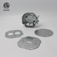 Boîtier de jonction électrique octogonal CETL 4 pouces, IP65, ignifuge, en acier galvanisé, épaisseur 1,2-1,3 mm, personnalisable