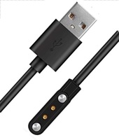 Cable de Carga Magnético 4 en 1 de 2/4 Pines, de Cobre Estañado y PVC, para Relojes Inteligentes y Pulseras Inteligentes, Cable de Carga USB