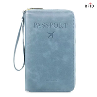 Porte-passeport en cuir PU de gros IStapromo Gifts, étiquette à bagages, housse personnalisée, porte-passeport de voyage, blocage RFID