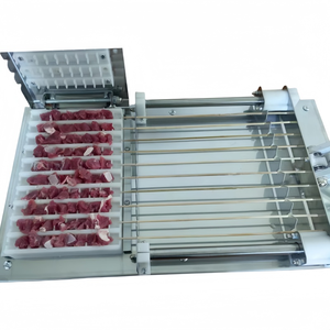 Small Home Use Manual Mutton Shashlik Skewer Machine Barbecue Kebab Maker With <b>Pump</b> Core Component Industrial Meat Skewer Maker - Product Image 3