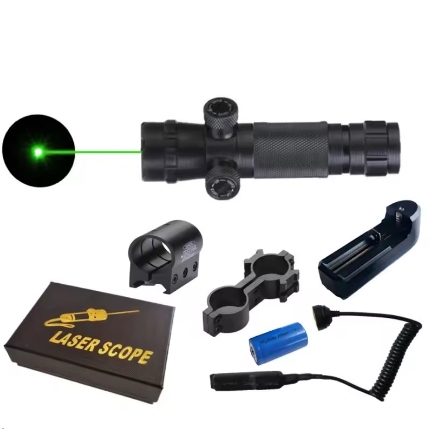 Strong Laser Pointer Exquisitely CNC Machining Process Green Laser Sight Durable Aluminum Shell Green Laser Sight Scope