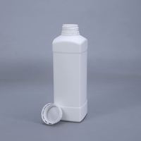 Bouteille en plastique carrée HDPE de haute qualité UMETASS, 1 litre, bouteille vide pour liquides chimiques, emballage industriel, OEM