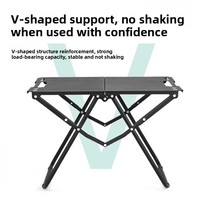Table de camping tactique pliable d'extérieur, équipement de pique-nique portable, ensemble complet de mobilier d'extérieur