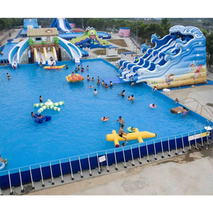 Backyard Summer Party <strong>Metal</strong> Swimming <strong>Pool</strong> <strong>Frame</strong> <strong>Pool</strong> for Adults to Play Portable Swimming <strong>Pool</strong> for families - Product Image 4