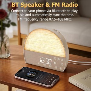 <span class=keywords><strong>Despertador</strong></span> con Luz de Amanecer, Máquina de Ruido Blanco y Luz Nocturna, Pantalla Táctil Digital <span class=keywords><strong>para</strong></span> Adultos/Niños/Dormitorio - Product Image 2