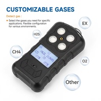 Analizador de Gases Múltiples HIREP, Detector Portátil de Alta Precisión para CO2/O2/H2S/CO con Pantalla LCD de 2.0'', ATEX