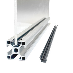 U Shaped Aluminum Profile Clamp Strip 2020 3030 4040 For Acrylic Sheet Fixing Industrial Use - Product Image 1